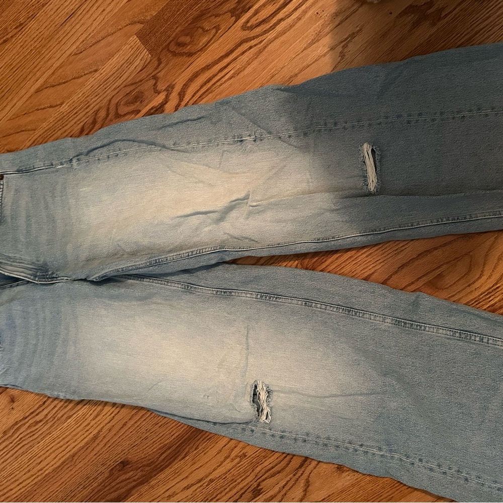ZARA Light Blue Distressed Jeans